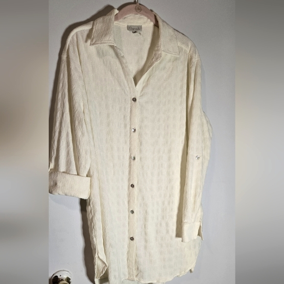 Chenault Cream Button-Down Shirt - Picture 4 of 4